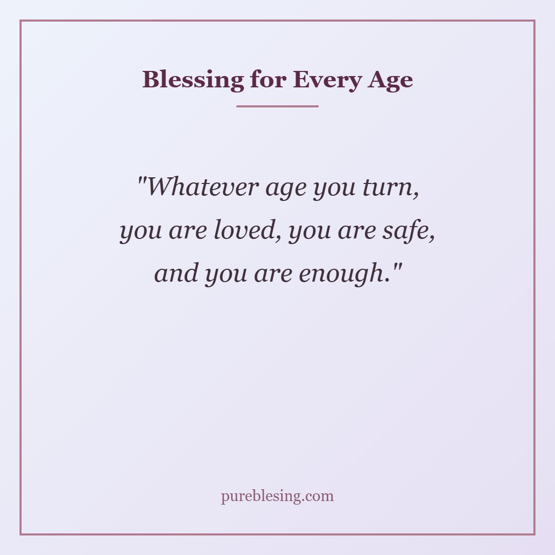 Birthday blessing for daughter of every age written on a quote card