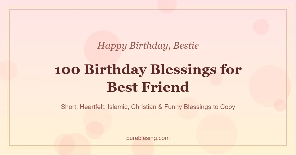 birthday blessings for best friend