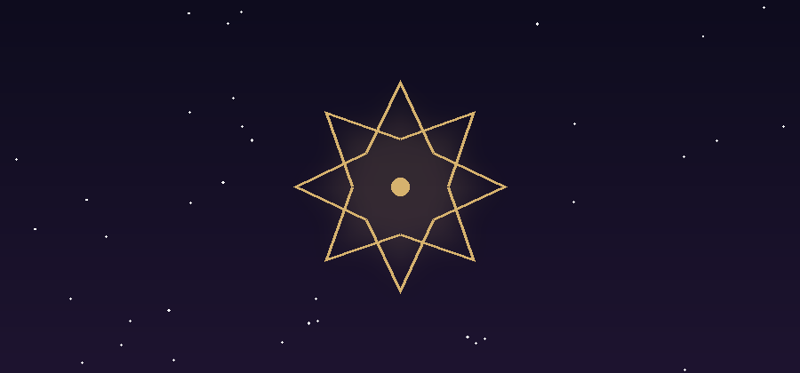 Islamic eight-point star, a visual pause after the good night dua guide