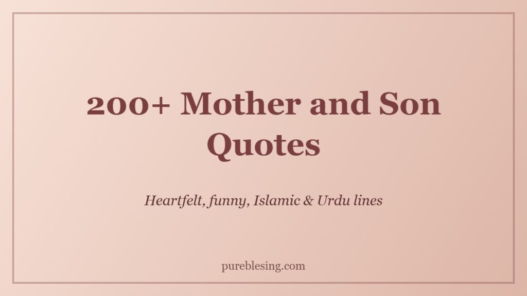 mother and son quotes