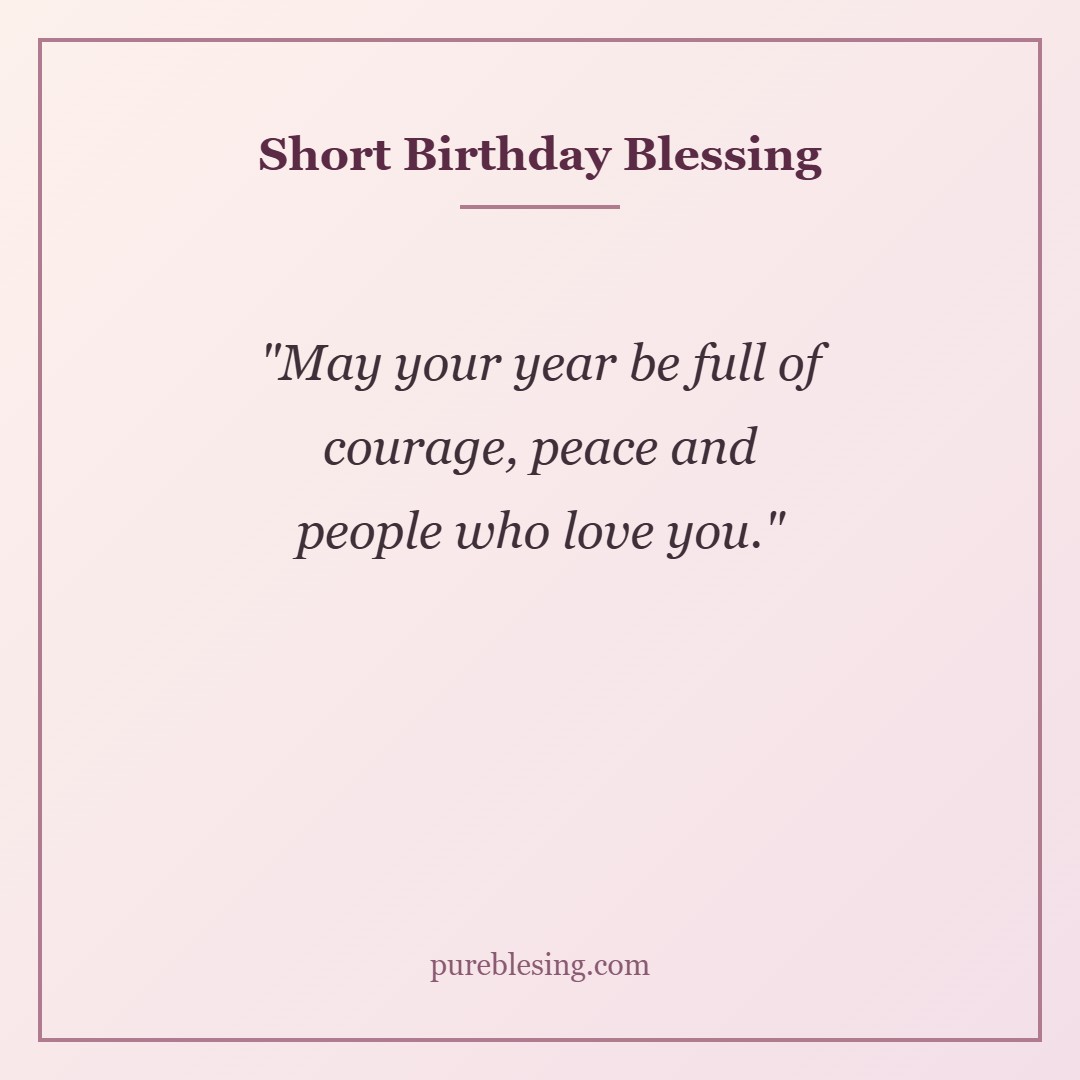 Short birthday blessings for daughter quote image for Pinterest and Instagram