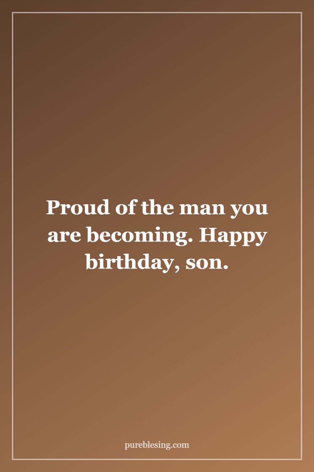 short birthday blessing for son to share on Pinterest or Instagram