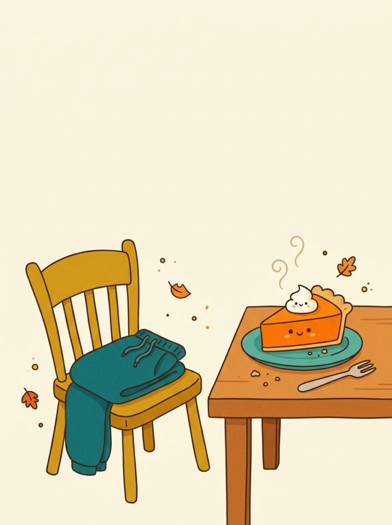 Funny Thanksgiving quotes with pumpkin pie and stretchy pants