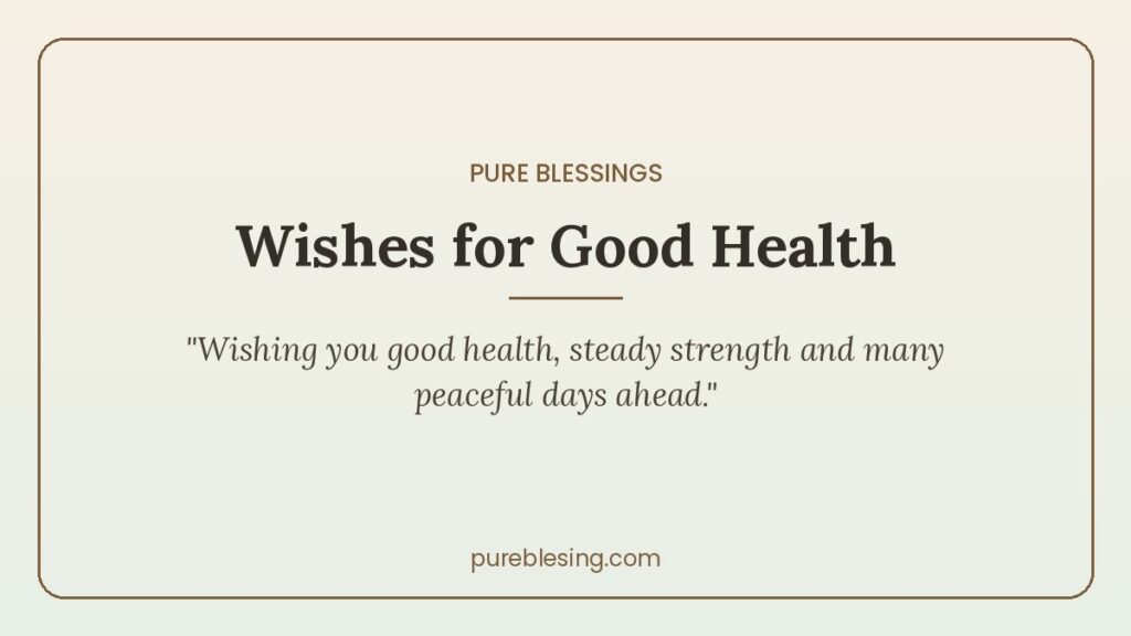 wishes for good health card