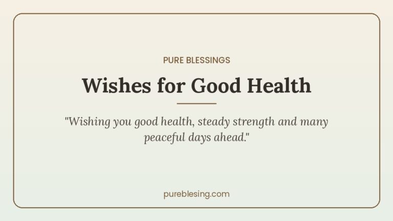 wishes for good health card