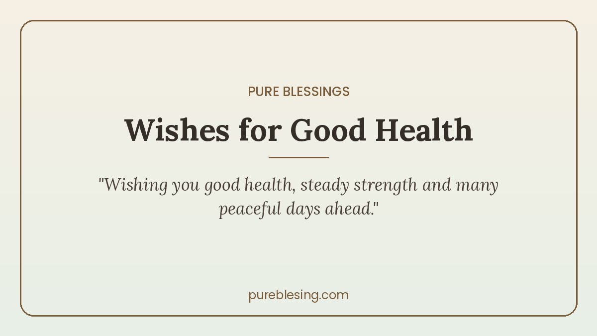 wishes for good health card